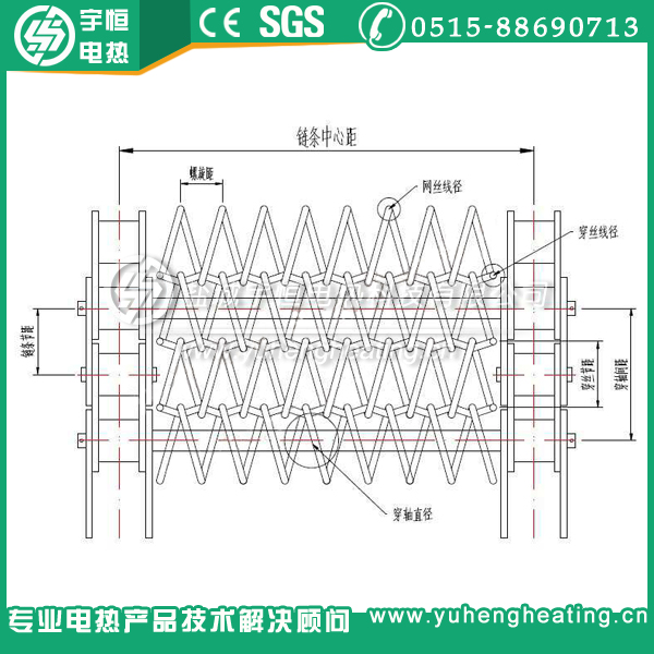鏈條網帶示意圖