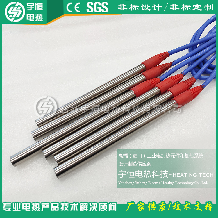水箱用帶硅膠防水壓頭單頭加熱棒
